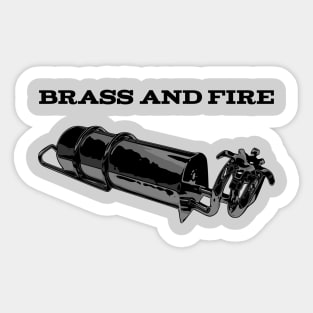 Brass and Fire Pressure Stove Sticker